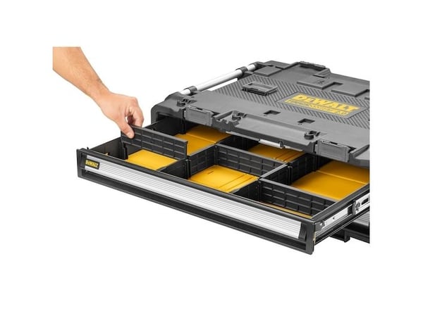 DeWALT DWST08520-1, Työkalulaatikko, Metalli, Muovi, musta, Ruostumaton teräs, Keltainen, 42,8 L, 25 kg, 1 kpl