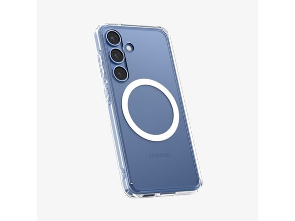 Spigen Ultra Hybrid (MagFit), deksel, Samsung, Galaxy S25, 15,8 cm (6,2"), gjennomsiktig, Hvid