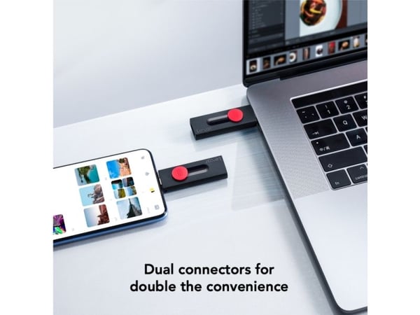 Lexar JumpDrive D300 - USB-flashstasjon - 32 GB - USB 3.2 Gen 1 / USB-C