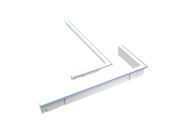 ASUS TUF Gaming ARGB - Belysningssats för systemskåp - vit
