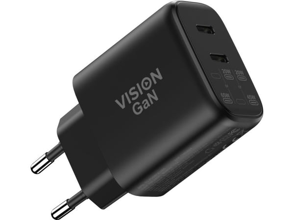 Vision TC-PUSBCEU/65, Sisätila, AC, 20 V, musta