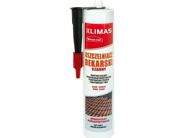 Quantec tetningsmiddel for tak UDE-310-CZ patron 310 ml svart, skruv-metall klima