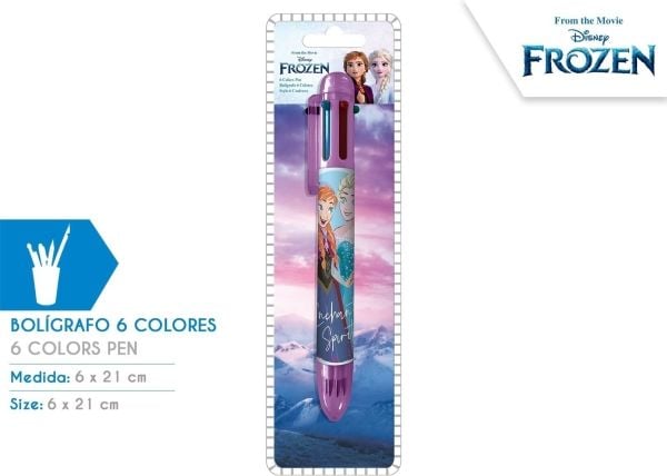 Jääkausi 6-värikynä Frozen FR50017 Kids Euroswan