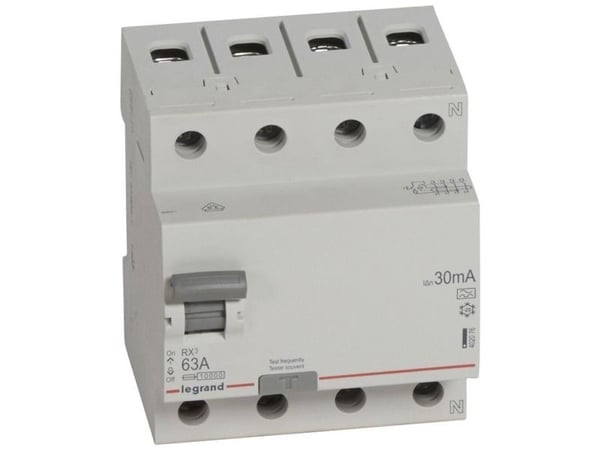 Vikavirtalaite RX3 HPFI 63A 30mA, 4P, 4M, 10kA, tyyppi A
