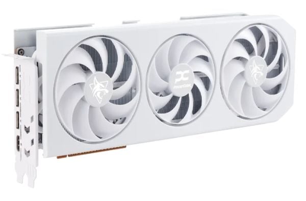 PowerColor Radeon RX 9070 XT OC Hellhound Spectral White - 16 GB GDDR6, 1x HDMI, 3x DP