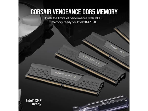CORSAIR Vengeance RGB - DDR5 - sett - 48 GB: 2 x 24 GB - DIMM 288-pin - 3500 MHz / PC5-56000 - CL36 - 1.4 V - ikke-bufret - svart