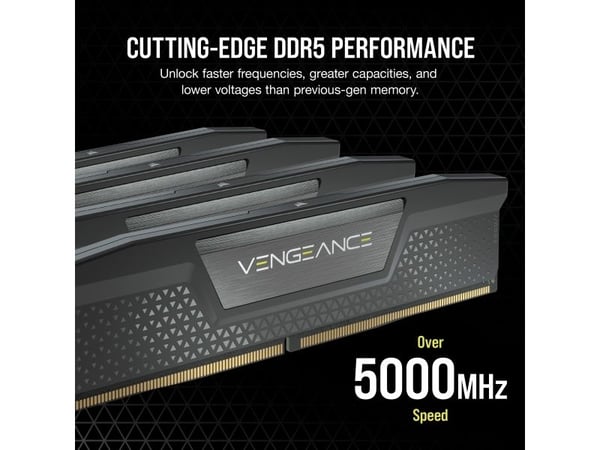 CORSAIR Vengeance RGB - DDR5 - sett - 48 GB: 2 x 24 GB - DIMM 288-pin - 3500 MHz / PC5-56000 - CL36 - 1.4 V - ikke-bufret - svart