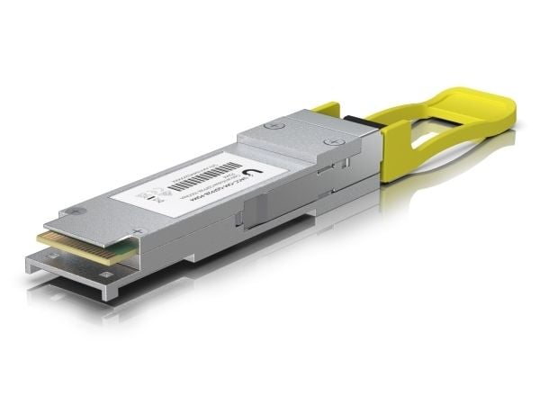 Ubiquiti UniFi - QSFP28-sender-/mottakerenhet - 100GbE - 100GBase-PSM4 - MPO-12/APC-enkeltmodus - opp til 2 km - 1310 (TX) / 1310 (RX) nm