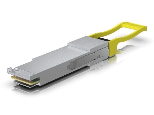 Ubiquiti UniFi - QSFP28-sender-/mottakerenhet - 100GbE - 100GBase-PSM4 - MPO-12/APC-enkeltmodus - opp til 2 km - 1310 (TX) / 1310 (RX) nm