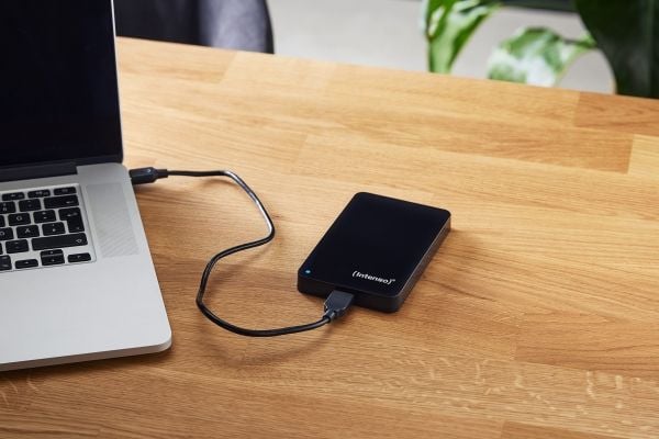 Intenso Bonuspack - Harddisk - 2 TB - ekstern (bærbar) - 2.5" - USB 3.2 Gen 1 - 5400 rpm - buffer: 8 MB - svart - med 64 GB USB flash drive