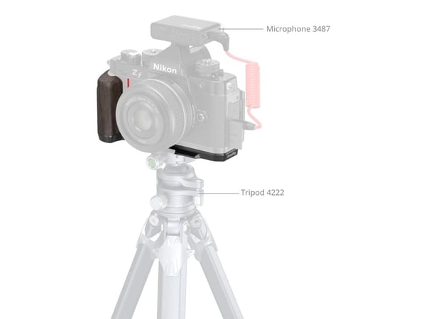 SmallRig 4801, digitalkameragrep, Nikon, Nikon Z f 4801, svart, tre, aluminium, tre, 149,8 mm