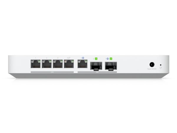 Ubiquiti UniFi Gateway Fiber - Gateway - 2.5GbE, 10GbE - skystyring - skrivebord