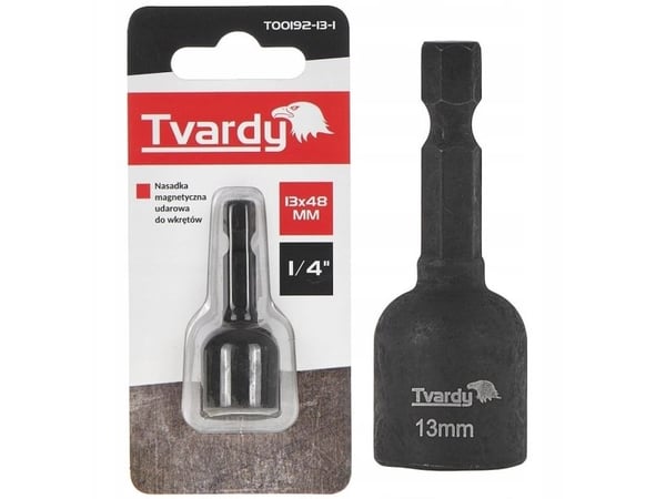 Tvardy magnetisk slagbit for skruer 13 mm x 48 mm 1/4" (1/10/50/300)