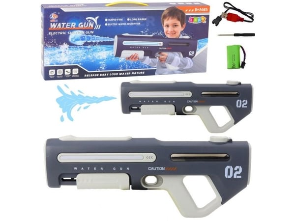 Elektrisk Automatisk Vannpistol Rifle Grå 42cm LEAN Leker