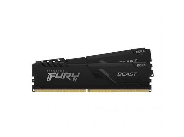 KINGSTON 32GB 3200MHz DDR4 CL16 DIMM 2 kpl 1Gx8 FURY Beast musta