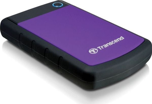 Transcend StoreJet 25H3P - Festplatte - 1 TB - extern - 6,4 cm (2,5") - SuperSpeed USB - 5400 U/min - Puffer: 8 MB - briljant lila (TS1TSJ25H3P)