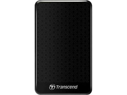 Transcend StoreJet 25A3 - Harddisk - 1 TB - ekstern (bærbar) - 2.5" - USB 3.0 - svart