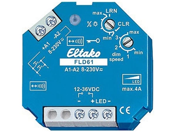 Eltako FLD61 trådløs PWM-LED-dimmerkontakt
