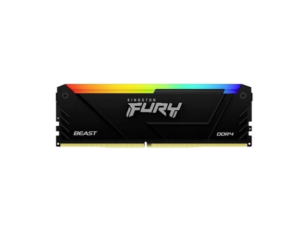 Kingston FURY Beast RGB - DDR4 - modul - 8 GB - DIMM 288-pin - 3200 MT/s / PC4-25600 - CL16 - 1.35 V - ikke-bufret - ikke-ECC - svart