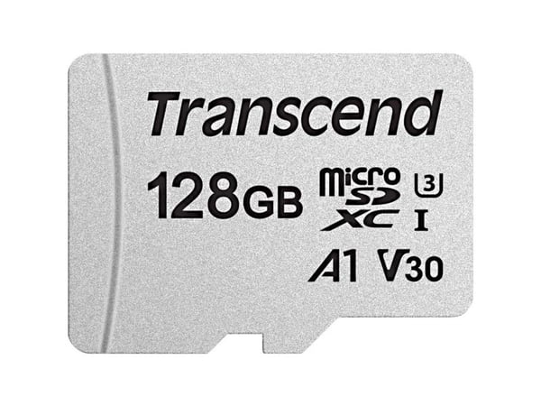 Transcend 300S, 128 GB, MicroSDXC, Luokka 10, NAND, 95 MB/s, 40 MB/s