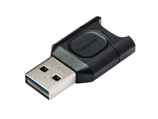 Kingston Technology MobileLite Plus, SD, Svart, USB 3.2 Gen 1 (3.1 Gen 1) Type-A, 51,8 mm, 33,5 mm, 9 mm