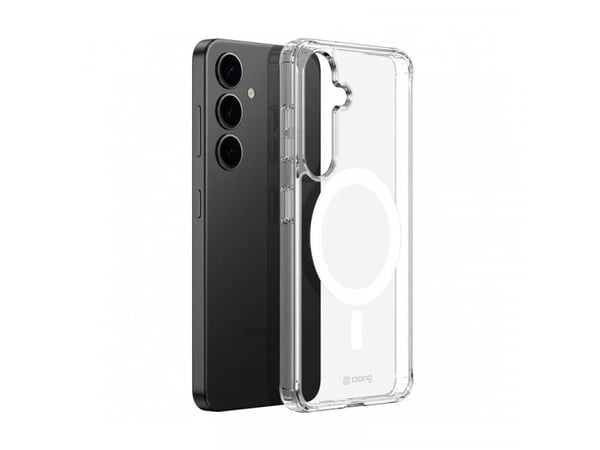 Crong Crystal Shield Magnetic etui til Samsung Galaxy S25+ MagSafe (transparent)