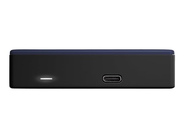 WD My Passport Ultra WDBFTM0050BBL - Harddisk - kryptert - 5 TB - ekstern (bærbar) - USB 3.1 (USB-C kontakt) - 256-bit AES - blå