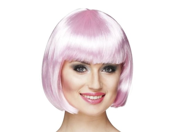 Boland 85888, Parykk til kostyme, Voksen, Hunkjønn, Polyester, Rosa, 212 g