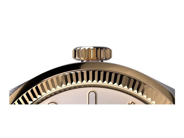 Withings ScanWatch Nova - Brilliant Edition - 39 mm - rustfritt stål - hybridsmartur med bånd - metall - display 0.63" - grayscale - Bluetooth LE, ...