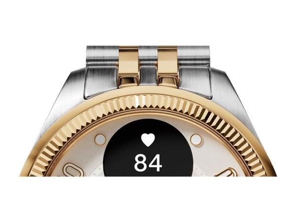 Withings ScanWatch Nova - Brilliant Edition - 39 mm - rustfritt stål - hybridsmartur med bånd - metall - display 0.63" - grayscale - Bluetooth LE, ...