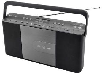 Soundmaster RCD1870SW, Bærbar, Analog og digital, DAB+, FM, 2 W, 3,5 mm, Svart, Grå