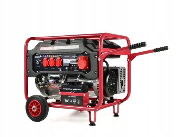Bensin strømgenerator med elektronisk start 15 HK 6,6 kW