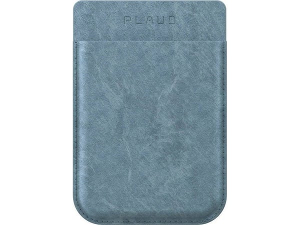 PLAUD Note - Pung for recorders - magnetic, with wireless charging - MagSafe-samsvar - lær - lys blå