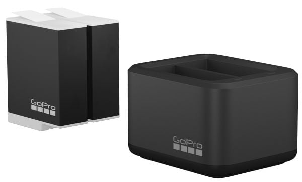 GoPro Dual - USB-batterilader - enduro + batteri 2 x - Li-Ion - 1720 mAh - 2 x batterier lader - 2 utgangskontakter (batterikobler)