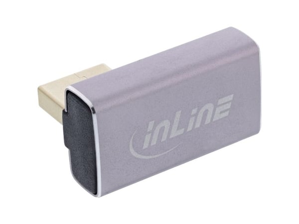 InLine 17291I, DisplayPort, DisplayPort, harmaa, musta