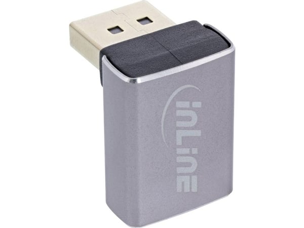 InLine DisplayPort 1.4 adapter stikkontakt 90° topp 8K (17291G)
