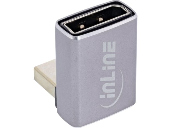InLine DisplayPort 1.4 adapter stikkontakt 90° bunn 8K (17291F)