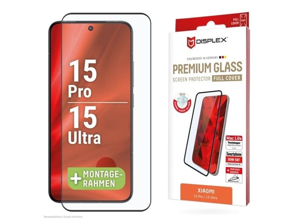 Displex 02083, Xiaomi, 15 Pro/15 Ultra, Tørr påføring, Støvresistent, Slagbestandig, Ripebestandig, Sjokkresistent, Gjennomsiktig, 1 stykker
