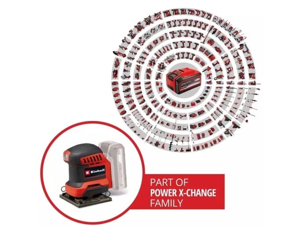 Einhell TE-OS 18/113 Li, Sort, Rød, Batteri, 18 V, 1,03 kg, 101 x 113 mm, 180 mm - SOLO