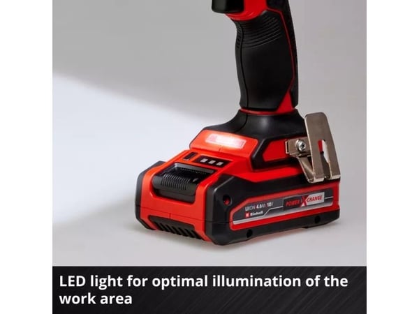Einhell TP-CI 18/220 Li BL, Slagtrekker, Pistolhåndtak, Sort, Rød, Børsteløs, 2900 RPM, 220 Nm - SOLO