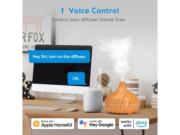 Meross MOD150HK(EU) eteerisen öljyn diffuusori (HomeKit)