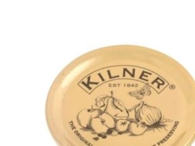 Kilner 12 flaskelokklokk, konserveringskrukker / Kilner
