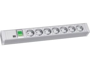 Bachmann 7x Schuko, 2m, 2 m, Tyyppi F, Muovi, Harmaa, Muovi, 7 AC-pistorasia(a)