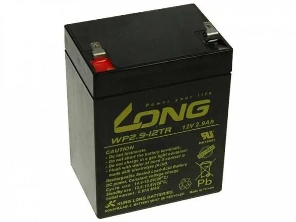 Langt Langt 12V 2,9Ah bly-syrebatteri F1 - PBLO-12V002,9-F1A