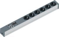 Bachmann BlueNet BN2000, Perus, Musta, Hopea, 8 AC-pistorasia(a), 1,5 m, 230 V, 16 A