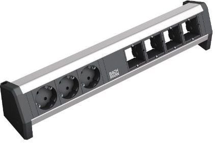 Bachmann 902.003, Musta, Hopea, 3 AC-pistorasia(a), 230 V, 16 A