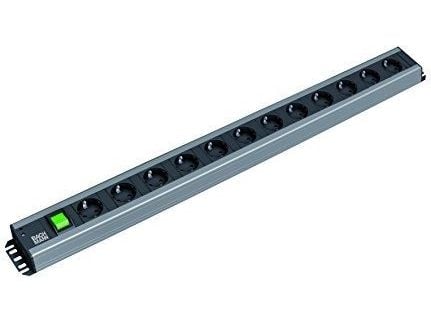 Bachmann 300.005, Perus, 2U, Musta, Harmaa, 12 AC-pistorasia(a), 2 m, 74 mm
