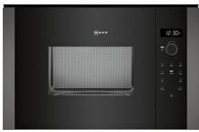 Neff HLAWD23G0, Innebygget, Solo mikrobølge ovn, 20 l, 800 W, Innebygd skjerm, LED