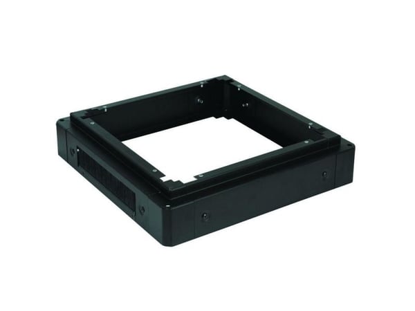 Lanview by Logon - Rack-sokkel - w=800, d=800, h=100 mm - svart, RAL 9005 - 19"