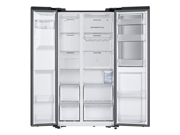 Samsung RH64DG53R3B1, Frittstående, Amerikansk dør, Svart, Rustfritt stål, Herdet glass, 628 l, ST-T